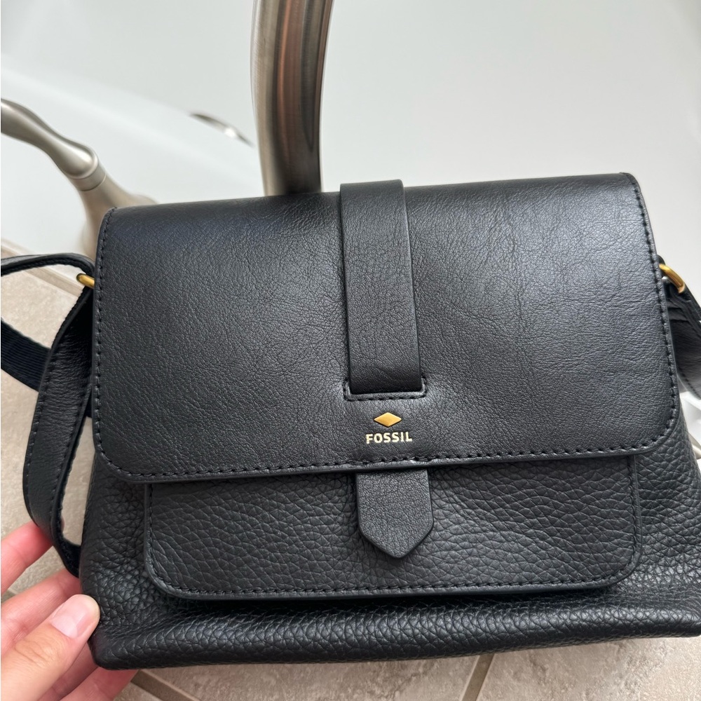 Black crossbody Fossil bag